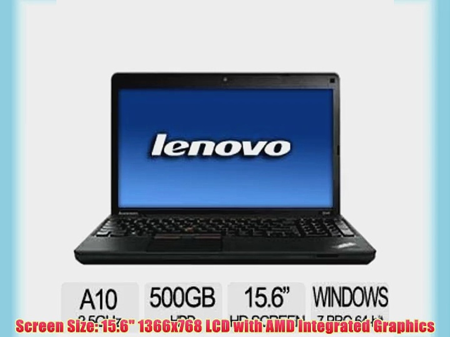 Lenovo Thinkpad Edge E545 Amd Quad Core A10 5750m 2 5ghz 500gb 4gb 15 6 1366x768 Dvd Rw Bt Video Dailymotion