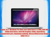 Apple 13.3 MacBook Pro dual-core Intel Core i7 2.7GHz 8GB RAM 750GB Hard Drive Intel HD Graphics