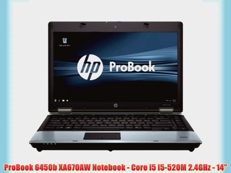 ProBook 6450b XA670AW Notebook - Core i5 i5-520M 2.4GHz - 14