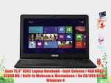 Asus 15.6 X502 Laptop Notebook - Intel Celeron / 4GB DDR3 / 320GB HD / Built-in Webcam
