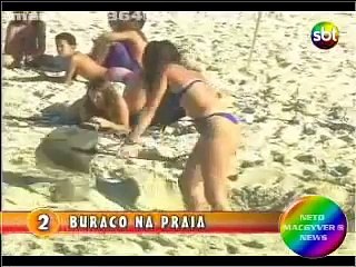 Pegadinha Buraco na Praia
