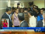 Presidente Correa inaugura nuevas aéreas en el Hospital Pablo Arturo Suárez