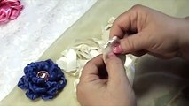 Make Ribbon Flowers, Fabric Flowers DIY, Tutorial, Knot Flower