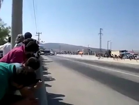 Akhisar Drag Yarışı Turbo dogan Slx talihsiz kaza 2014