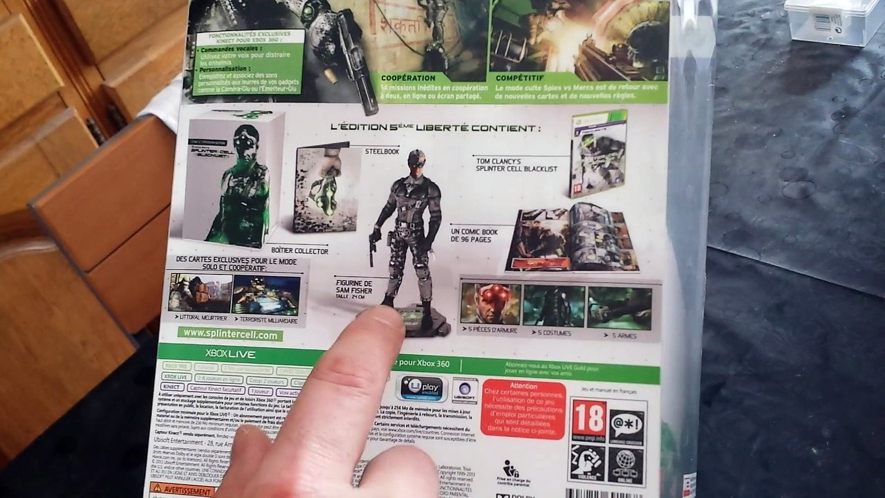Unboxing Splinter Cell Blacklist Éd. 5e liberté - Xbox 360
