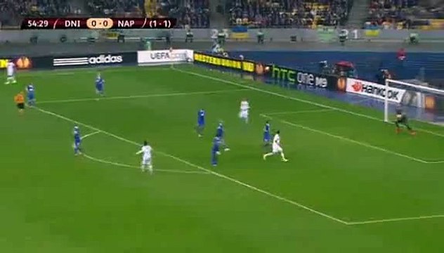 Callejon Great Shot, Hamsik Gabbiadani substitution - Dnipro Dnipropetrovsk vs Napoli 14.05.2015