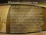 Leather Bags Manufacturers In India