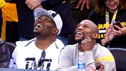 Floyd Mayweather Jr. Gets Booed at Warriors-Grizzlies Game