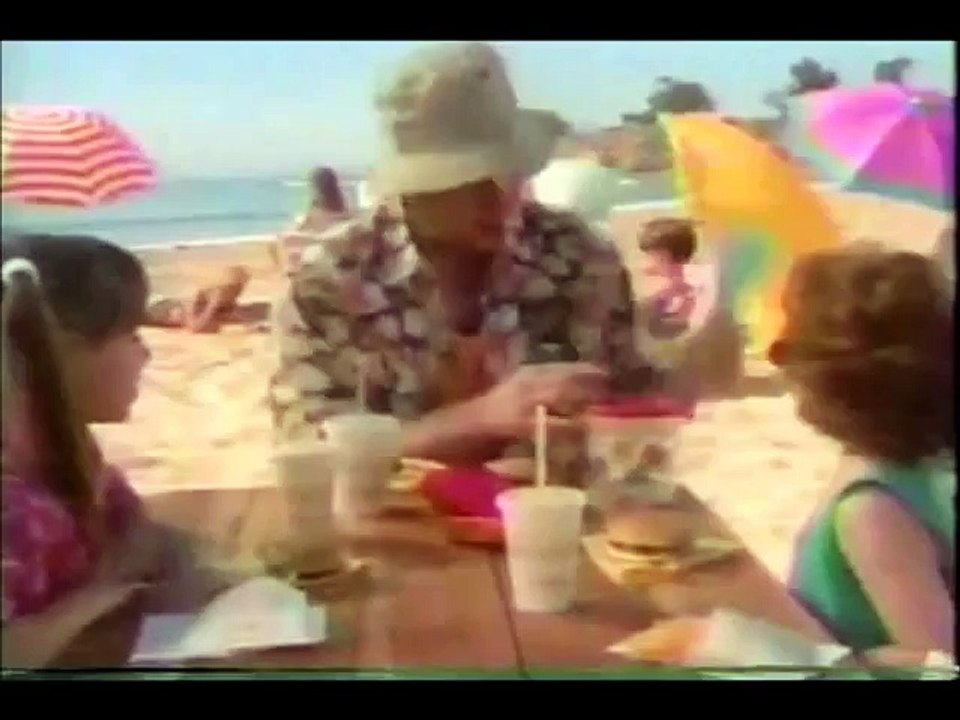 Mcdonalds happy meal beach toys  1990 commercials