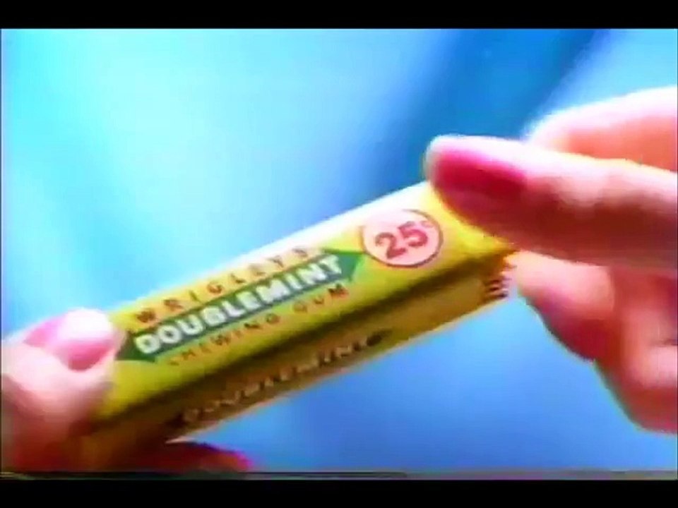 Wrigley double mint gum 1990 commercials