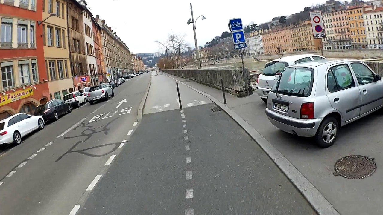 Piste cyclable Lyon Quai Pierre Size