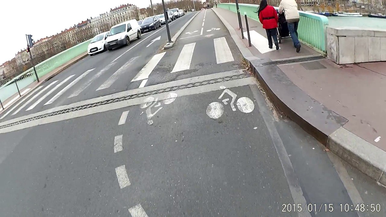 Piste cyclable Lyon Pont Morand