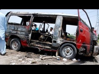 Pakistan school bus explosion leaves at least 17 children dead