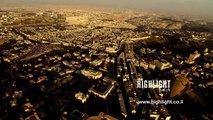AJ029n - Israel Stock Footage: Aerial video footage of Jerusalem civic center & old city