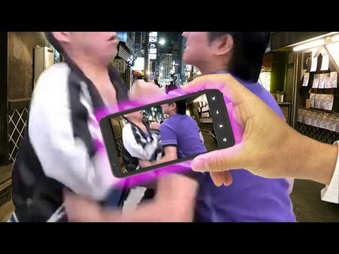 携帯撮影でトラブル　男性死亡