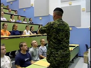 Instructors yell at recruits during basic training