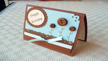 Tutorial Scrapbooking: Biglietto Card Cocoa Sky