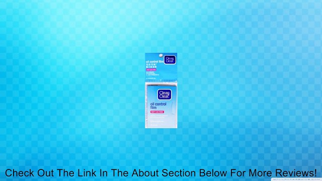 Clean & Clear Oil Control Film Blotting Paper, Oil-absorbing Sheets for Face, 60 Sheets (Pack of 2) Review
