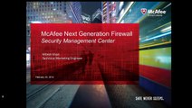 McAfee Security Management Center & Next Generation Firewall Architecture & Configuration