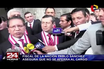 Pablo Sánchez asegura no aferrarse al cargo de fiscal de la Nación