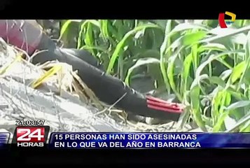 15 personas fueron asesinadas en lo que va del 2015 en Barranca