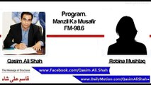 Qasim Ali Shah with Robina Mushtaq on FM 98   (WaqasNasir)1