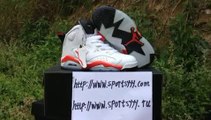Nike Jordan 6 Shoes White Red Online Review shoes-bags-china.cn