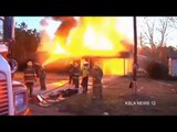 Snake on fire sets house on fire - caught on tape