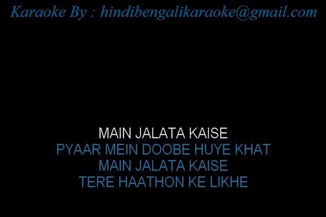 Tere Khushboo Mein Base Khat - Karaoke - Jagjit Singh - Arth