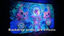 Ohm Speaker colourful UV ultra violet light backdrop