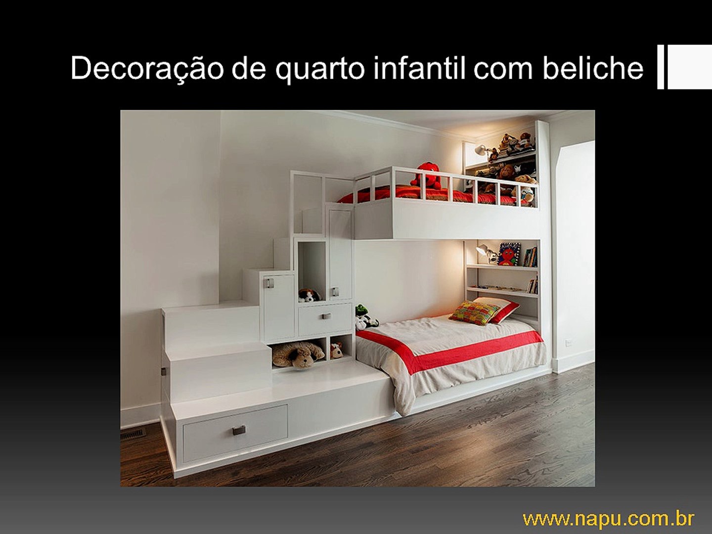 Decoração de quarto infantil com beliche