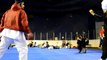 Rafael Aghayev warming up before Male Kumite Final -75kg :: World Karate Championships 2012