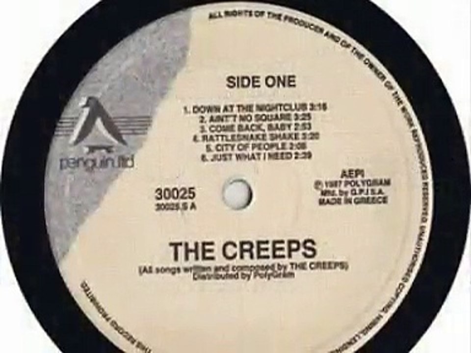 The Creeps -  Down At The Nightclub live