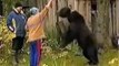OMG!! Never Ever Trust on Animals - See Whats Happen when Bear Catch a Women when she was Making fun of him