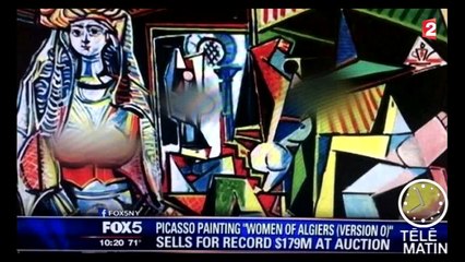 Fox floute les seins des Femmes d'Alger de Pablo Picasso