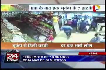 Más de 60 muertos por terremoto de 7.3 grados en Nepal