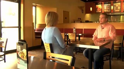 Fast food worker's act of kindness caught on video