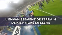 L'envahissement de terrain de Kiev filmé en selfie