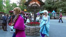 Characters at Disneyland w/ Jack & Sally, Anna & Elsa, Tweedles, Prince John, Friar Tuck, Mater