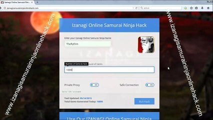 Izanagi Samurai Ninja Online Cheats - Gems generator