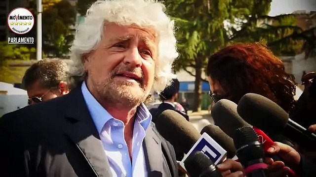 Beppe Grillo senza freni prima di entrare all'#AssembleaENI - MoVimento 5 Stelle