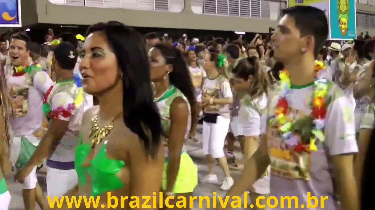 Joy in Green Breast Tops_ Samba Squad Parades Rio Avenue