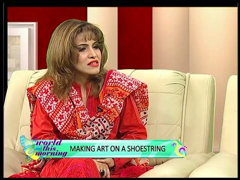 World This Morning - Using recyclable items for Handicrafts