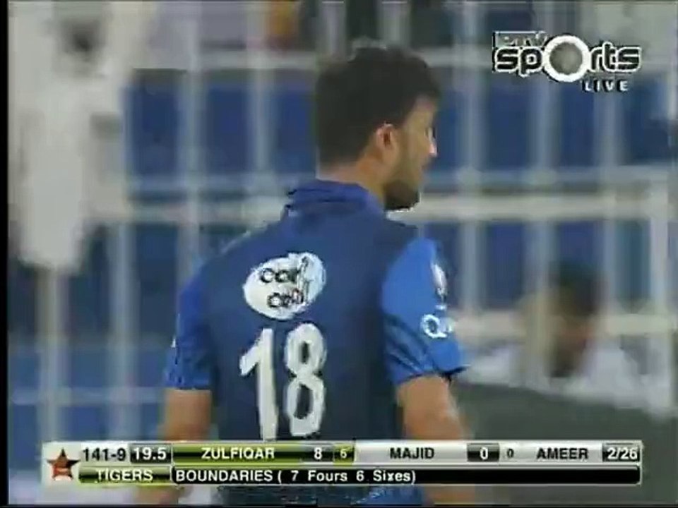 Zulfiqar Babar last moment 2 sixes highlights Karachi Dolphins v Multan Tigers May 14  2015 Haier Super8 T20 Cup