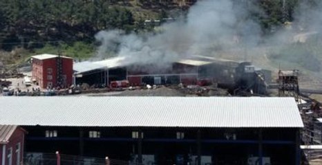 Soma'da Maden Ocağı İdare Binasında Yangın Paniği