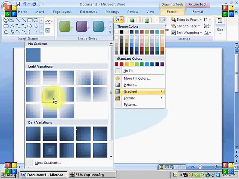 Word 2007 Illustration - Shapes Urdu Tutorial