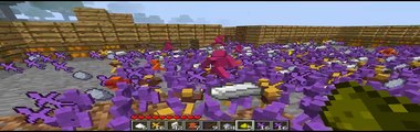 Minecraft Huge Battle, 300 Hundreds of Clay Soldiers,   Mini Creepers!