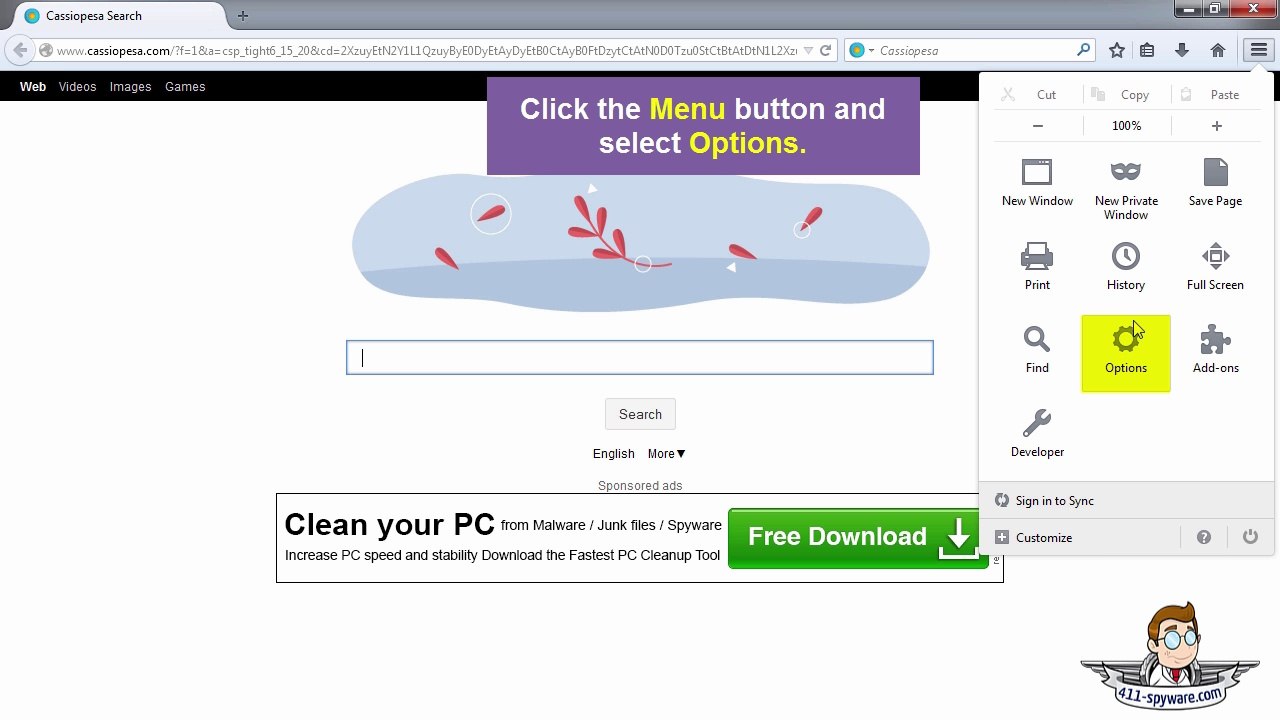 How to remove Cassiopesa.com
