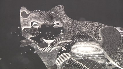 Une panthère sur les murs de la médiathèque Françoise Sagan