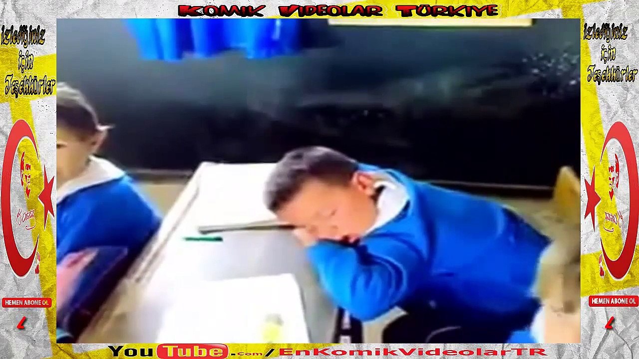 Ders 'te Uyuyan Çocuğa Öğretmenin Tepki Komik Video lar izle